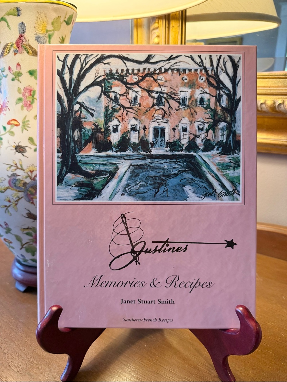 Justines Memories & Recipes Cookbook, Memphis, Janet Stuart Smith Signed